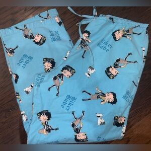 Betty Boop Biker Babe Womens Pajamas Pants size Large (12/14)